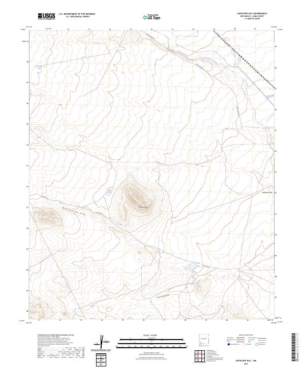 USGS Topographic Map – Antelope Hill