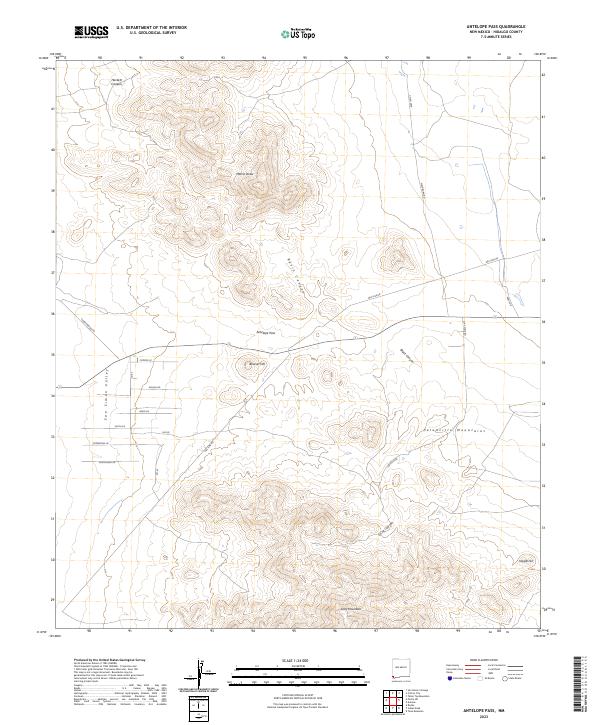 USGS Topographic Map – Antelope Pass