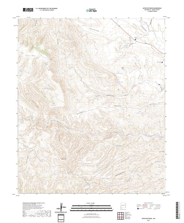 USGS Topographic Map – Antelope Ridge