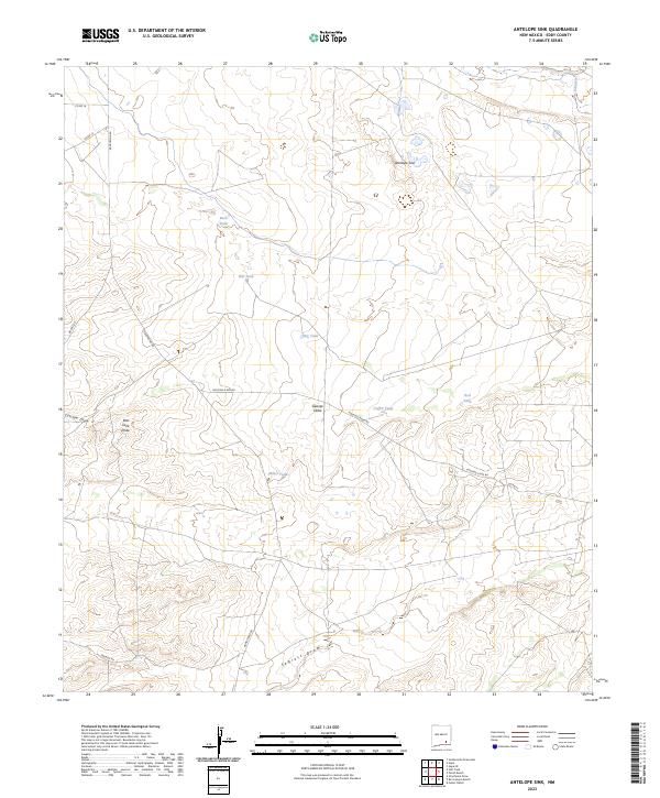 USGS Topographic Map – Antelope Sink