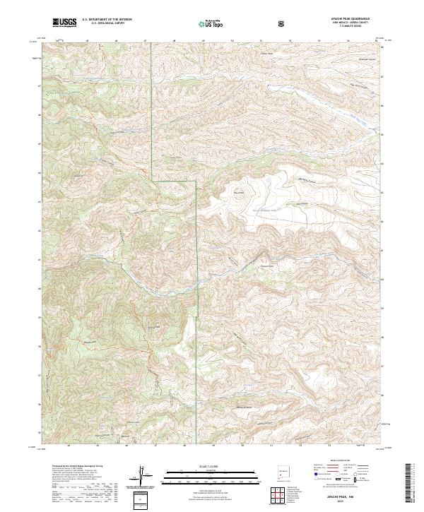 USGS Topographic Map – Apache Peak