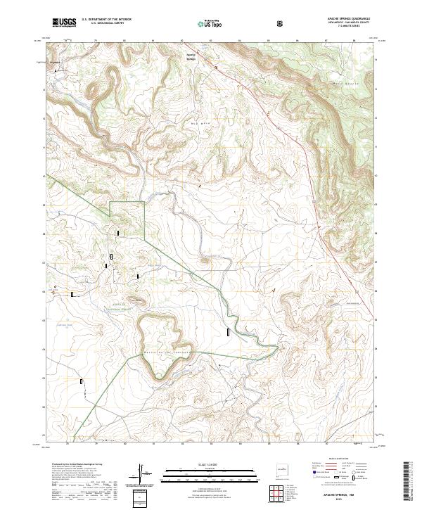 USGS Topographic Map – Apache Springs