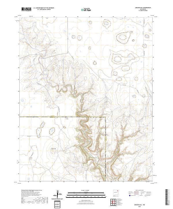 USGS Topographic Map – Aragon Hill