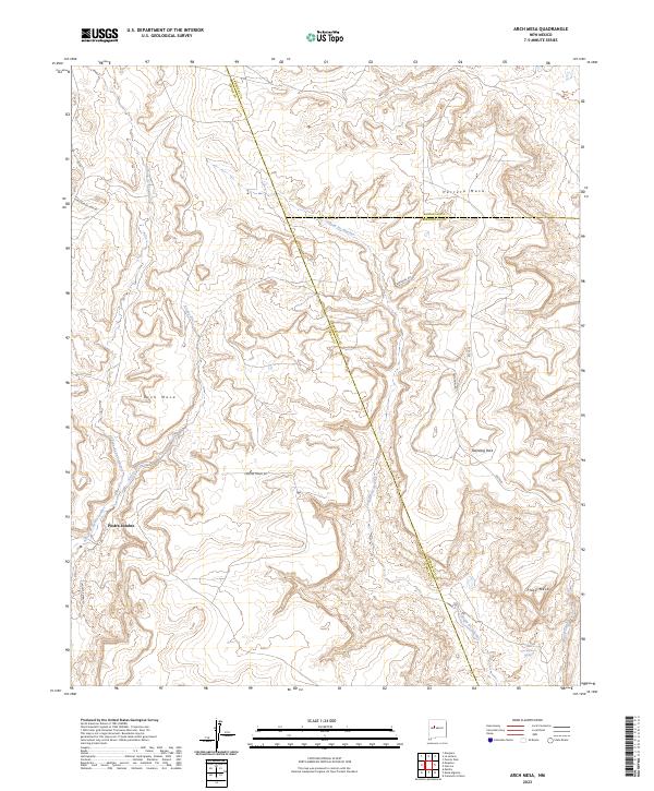 USGS Topographic Map – Arch Mesa