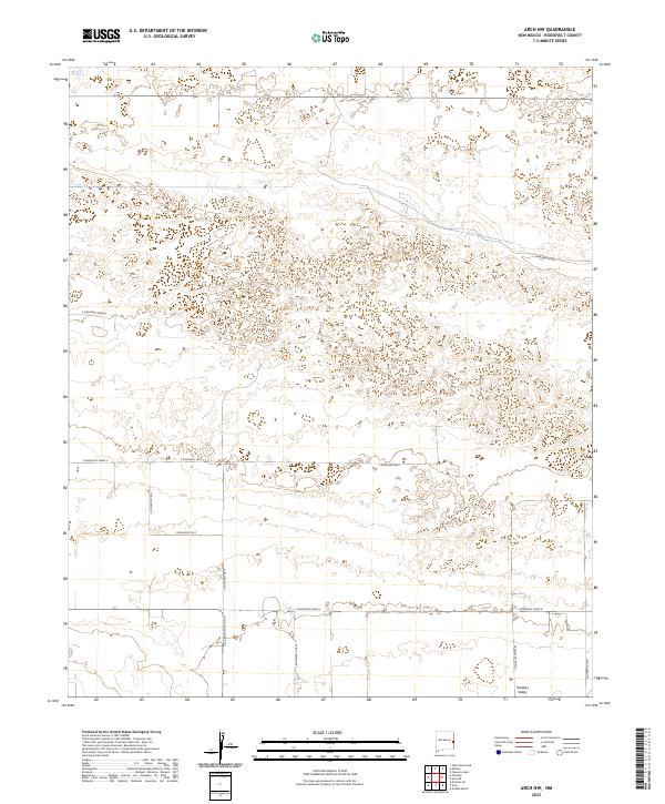 USGS Topographic Map – Arch NW