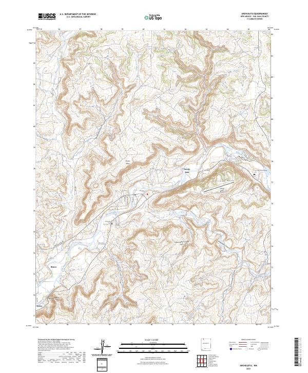 USGS Topographic Map – Archuleta