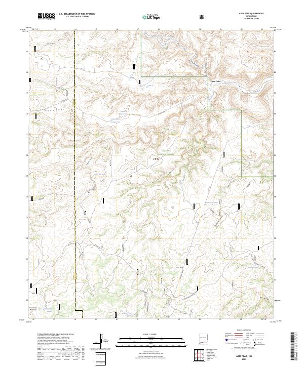 USGS Topographic Map – Ares Peak