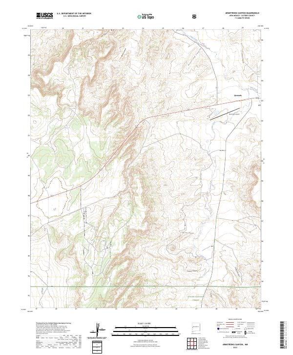 USGS Topographic Map – Armstrong Canyon
