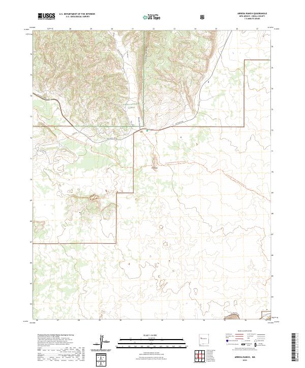 USGS Topographic Map – Arrosa Ranch