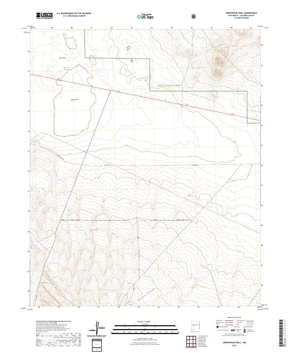 USGS Topographic Map – Arrowhead Well