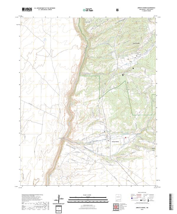 USGS Topographic Map – Arroyo Hondo