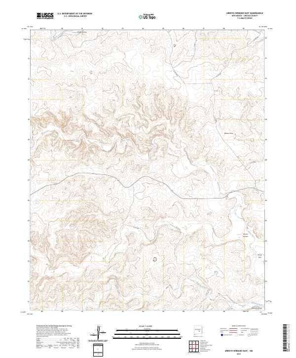 USGS Topographic Map – Arroyo Serrano East