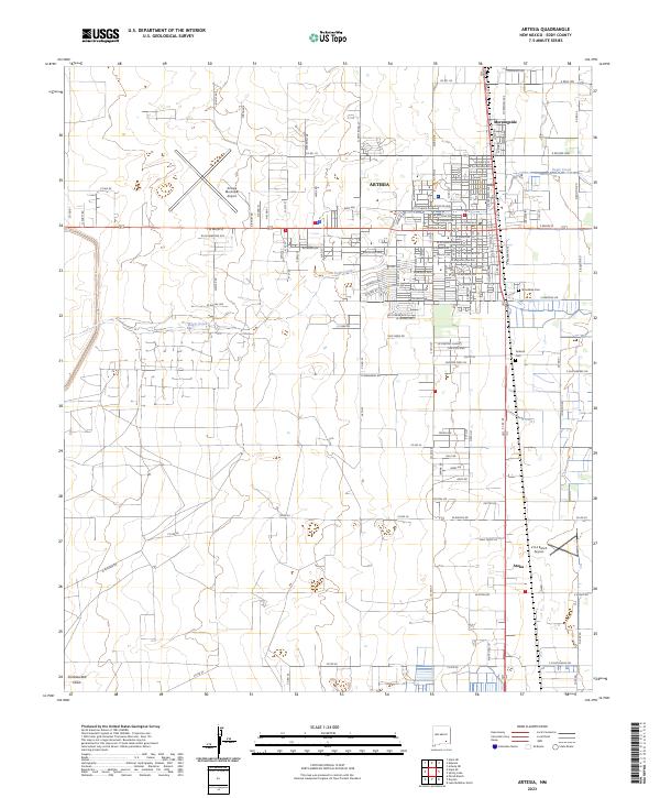 USGS Topographic Map – Artesia