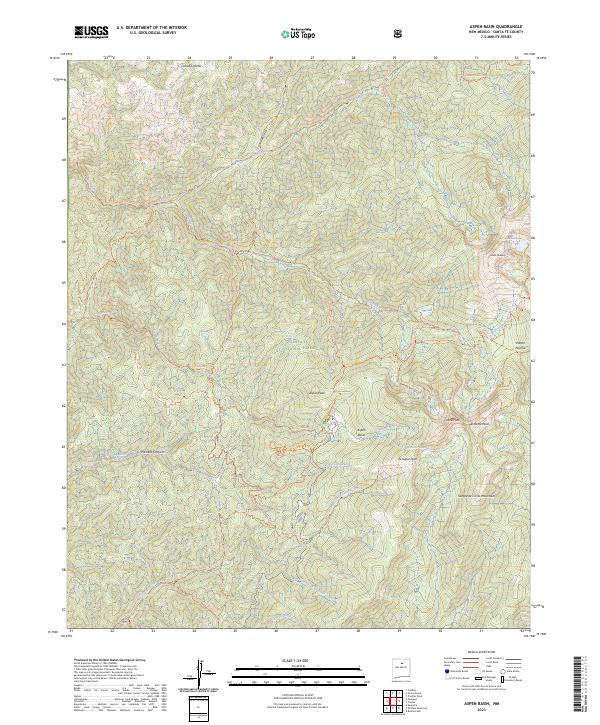 USGS Topographic Map – Aspen Basin