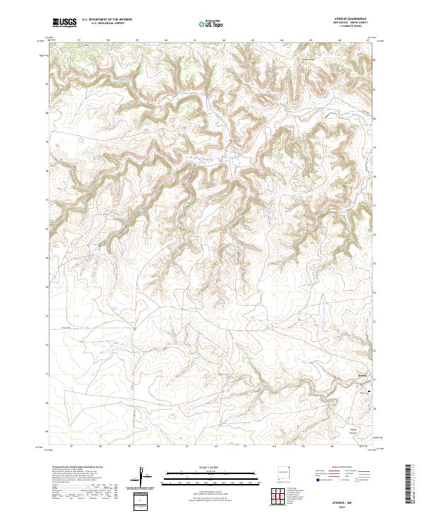 USGS Topographic Map – Atencio