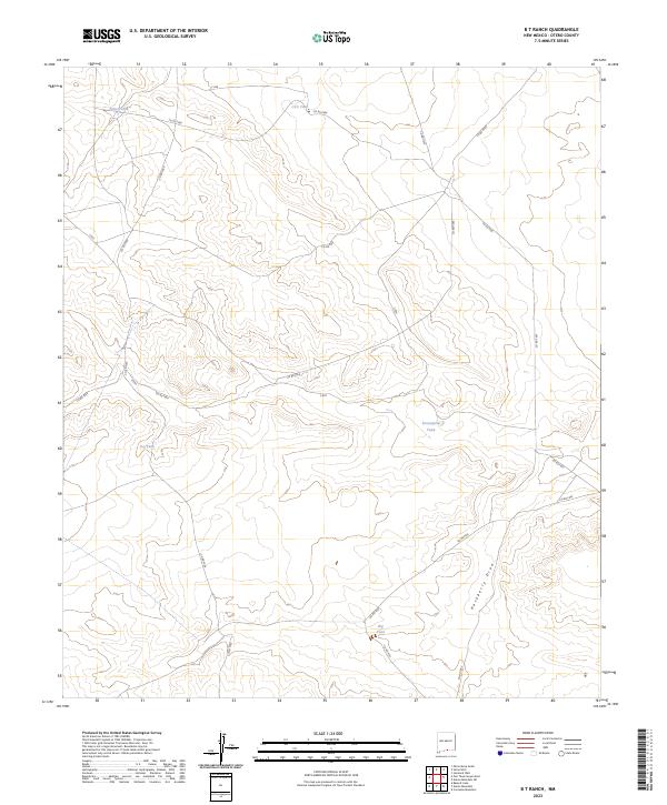 USGS Topographic Map – B T Ranch