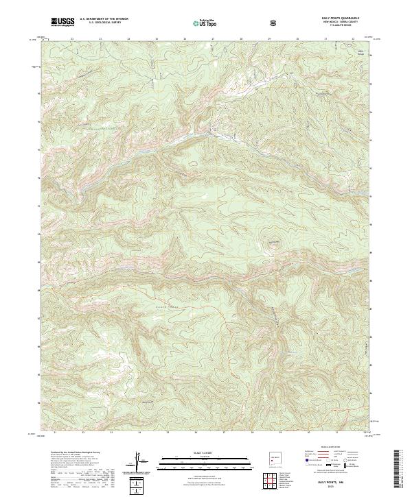 USGS Topographic Map – Baily Points