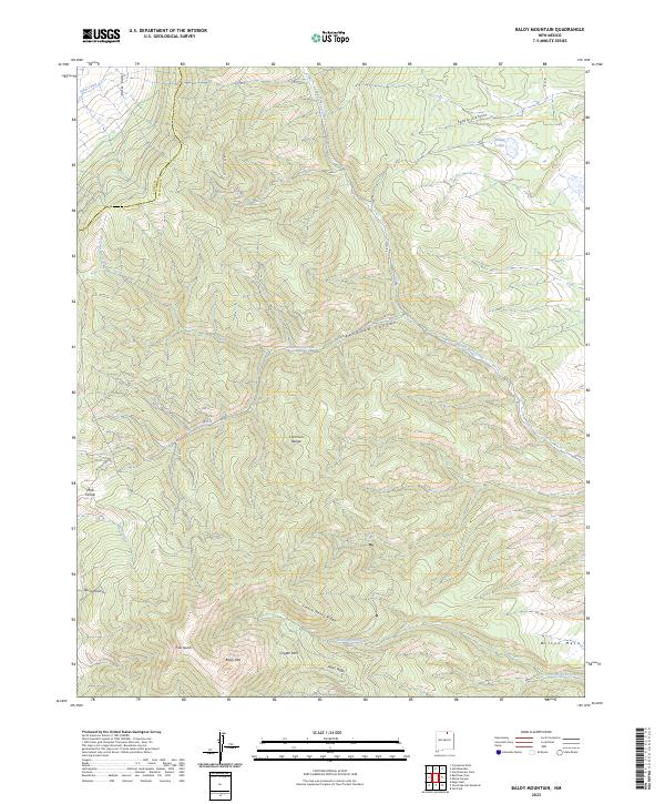 USGS Topographic Map – Baldy Mountain