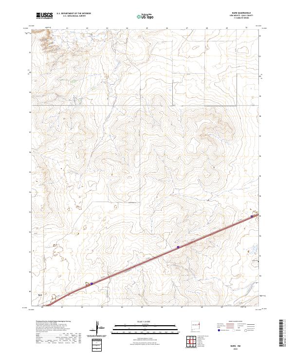 USGS Topographic Map – Bard