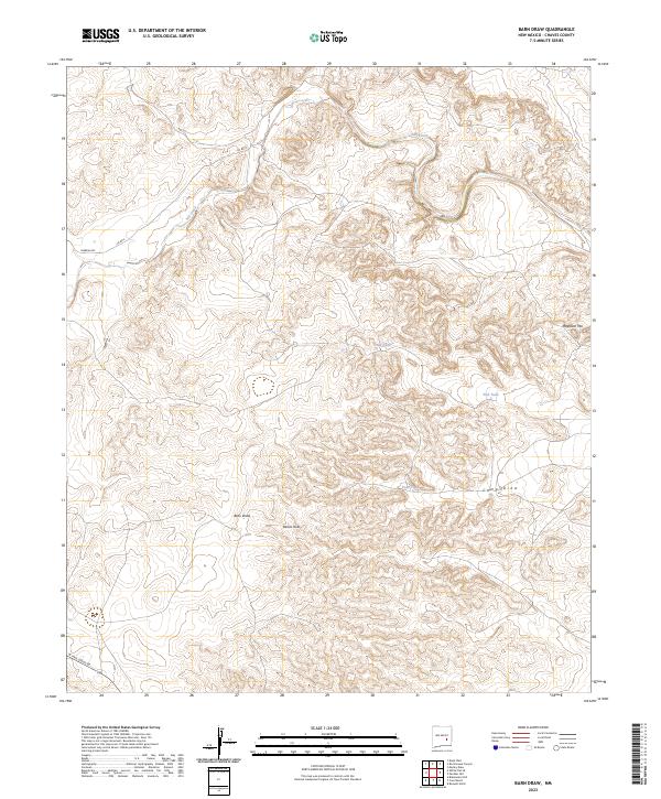 USGS Topographic Map – Barn Draw