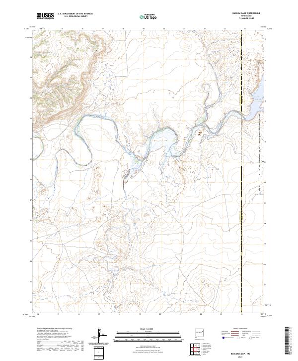 USGS Topographic Map – Bascom Camp