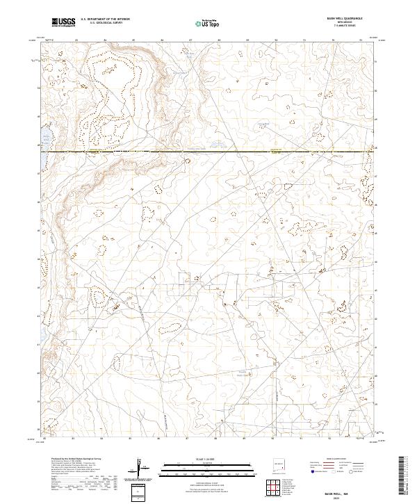 USGS Topographic Map – Basin Well
