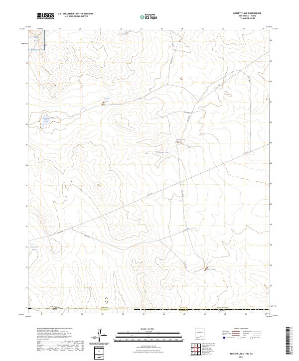 USGS Topographic Map – Bassett Lake