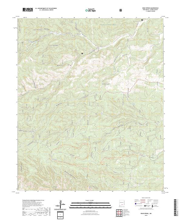 USGS Topographic Map – Bear Spring
