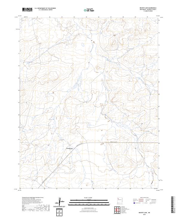 USGS Topographic Map – Becenti Lake