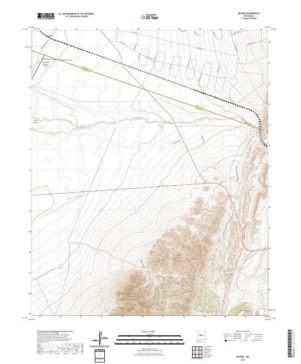 USGS Topographic Map – Becker