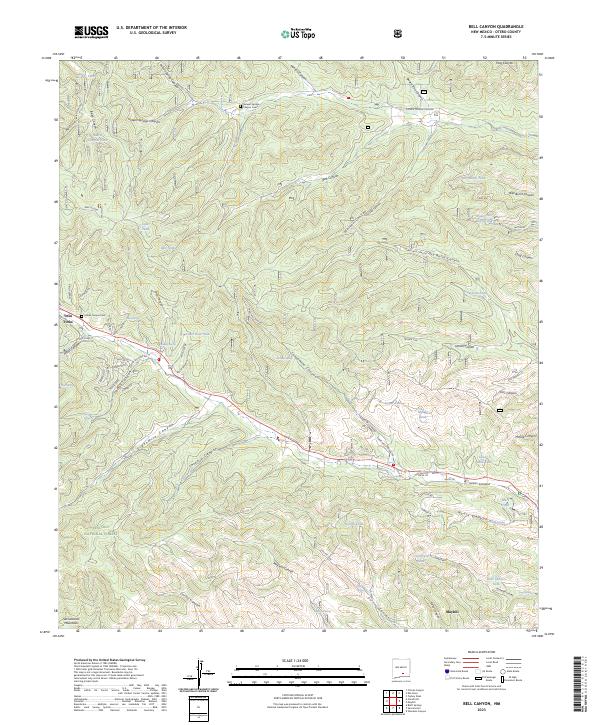 USGS Topographic Map – Bell Canyon