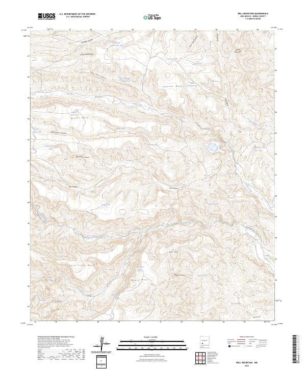 USGS Topographic Map – Bell Mountain