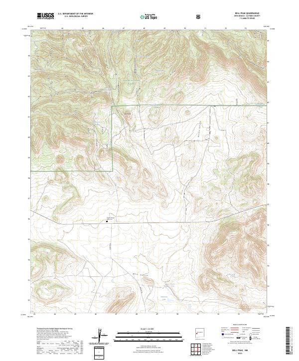 USGS Topographic Map – Bell Peak