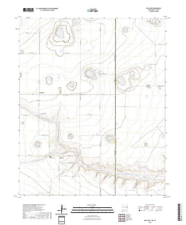 USGS Topographic Map – Bellview