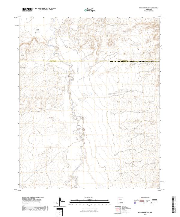 USGS Topographic Map – Benavidez Ranch
