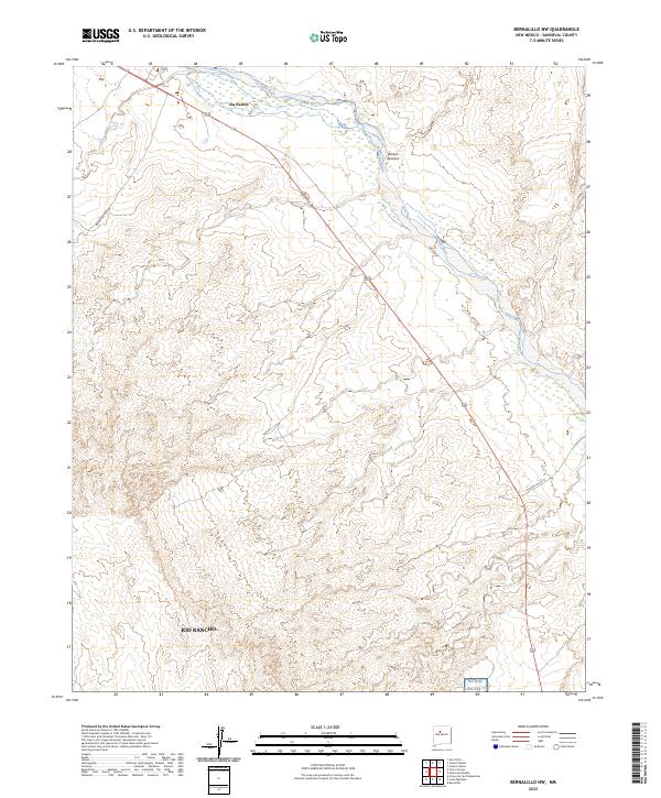 USGS Topographic Map – Bernalillo NW