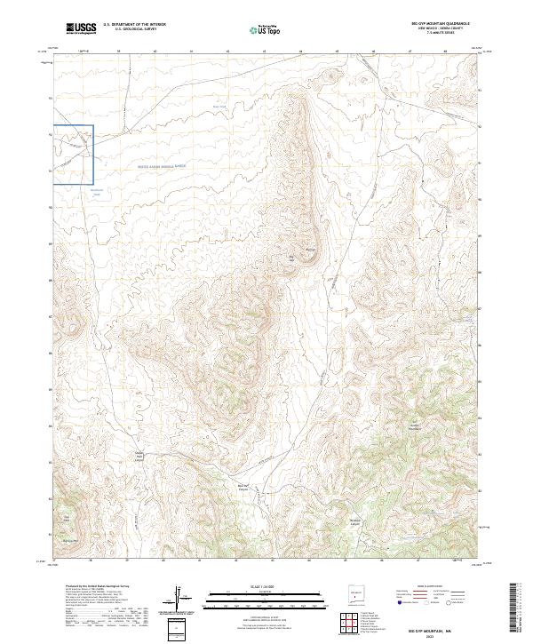 USGS Topographic Map – Big Gyp Mountain
