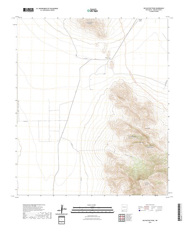 USGS Topographic Map – Big Hatchet Peak
