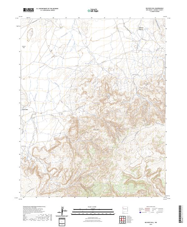 USGS Topographic Map – Big Rock Hill