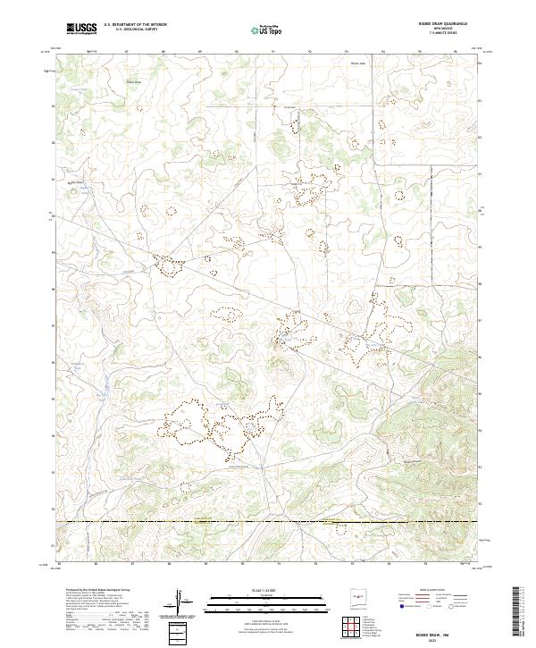 USGS Topographic Map – Bigbee Draw