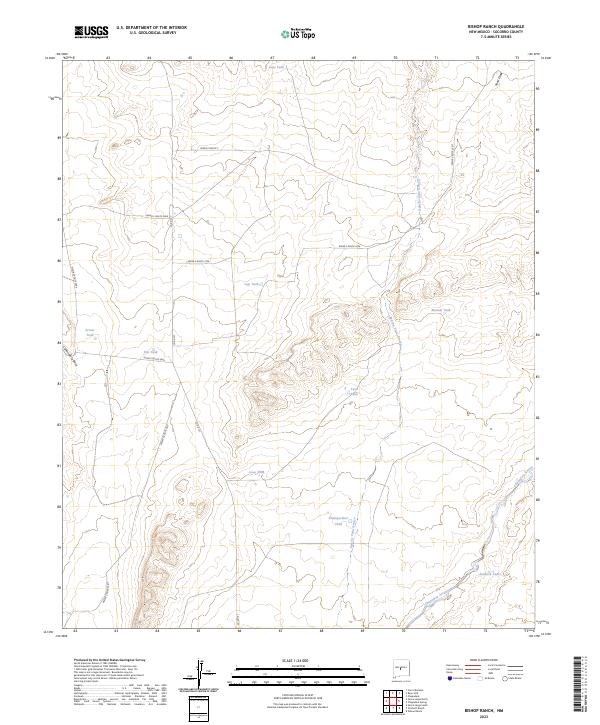 USGS Topographic Map – Bishop Ranch