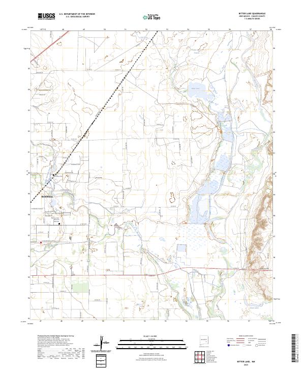 USGS Topographic Map – Bitter Lake