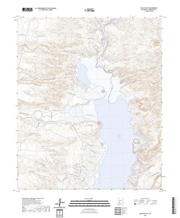 USGS Topographic Map – Black Bluffs