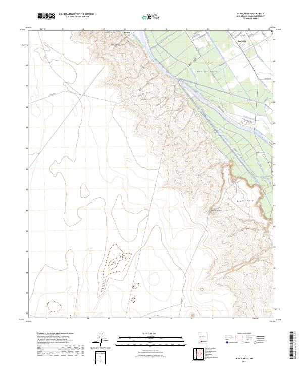 USGS Topographic Map – Black Mesa