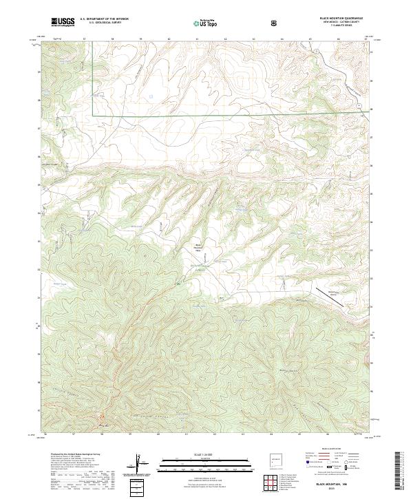 USGS Topographic Map – Black Mountain