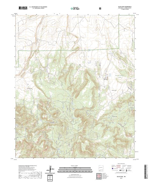 USGS Topographic Map – Black Peak