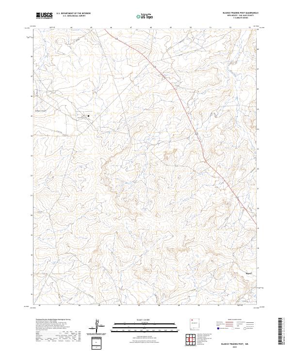 2023 Map of Blanco Trading Post, 2023 Print