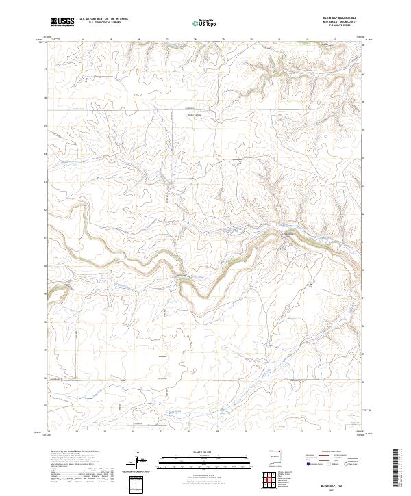 USGS Topographic Map – Blind Gap