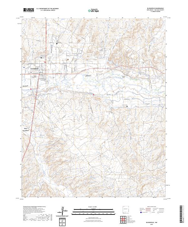 USGS Topographic Map – Bloomfield