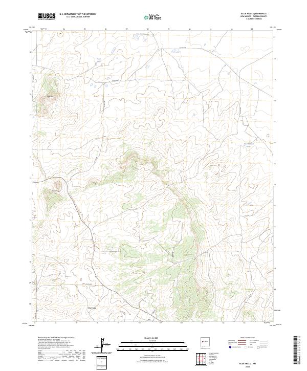 USGS Topographic Map – Blue Hills